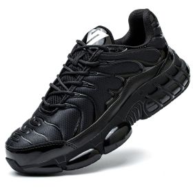 Safety Shoes Men's And Women's Steel Toe Cap Breathable (Option: Black-45)